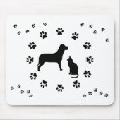 Dog en Cat Mousepad Muismat (Voorkant)