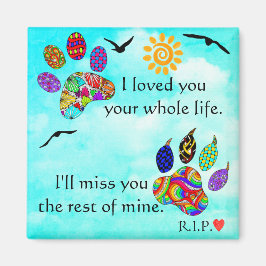 Dog en Cat Pet Sympathie Memorial Magnet