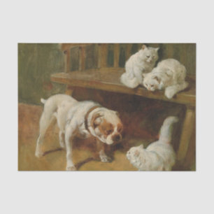 Dog en Cats door Arthur Heyer Tissuepapier