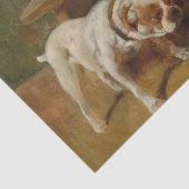 Dog en Cats door Arthur Heyer Tissuepapier (Detail)
