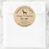 Dog- en Crow Dog-behandeling Ronde Sticker (Tas)