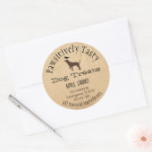 Dog- en Crow Dog-behandeling Ronde Sticker (Envelop)