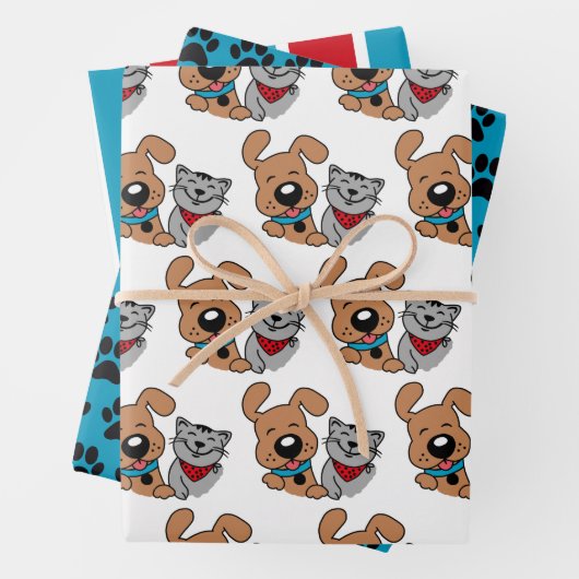 Dog- en kattenbakpapiervelset inpakpapier vel (In situ)