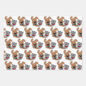 Dog- en kattenbakpapiervelset inpakpapier vel (Voorkant)