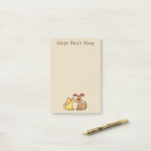 Dog- en kattennota's post-it® notes (Op bureau)