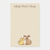 Dog- en kattennota's post-it® notes (Voorkant)