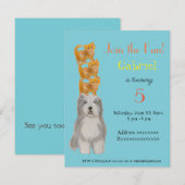 Dog en Kittens, uitnodiging voor verjaardagsfeest (Voorkant / Achterkant)