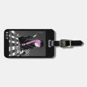 Dog en Lady in het Bagagelabel van het café (Voorkant horizontaal)