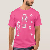 Dog en Man haken van honden T-shirt (Voorkant)
