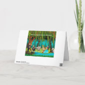 Dog en musici Serenade Happy Birthday Card Kaart (Achterkant)