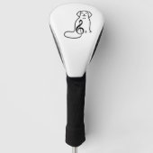 DOG EN MUZIEKNOOT GOLFHEADCOVER (Voorkant)