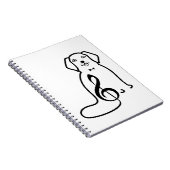 DOG EN MUZIEKNOOT NOTITIEBOEK (Rechterzijde)