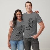 DOG EN MUZIEKNOOT T-SHIRT (Unisex)