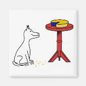 Dog en Pie Magneet (Voorkant)