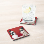 Dog en Snowman Drankjes Onderzetter (Rechterzijde)