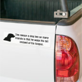 Dog en vrienden bumpersticker (Op Truck)