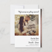 Dog Engaged Photo Instant Effect Sangria Texture (Voorkant)