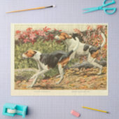 Dog Ephemera Decoupage Engelse Foxhounds Tissuepapier (Craft)