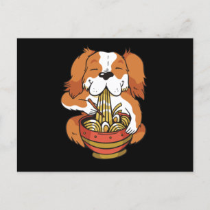 Dog-etende ramen briefkaart