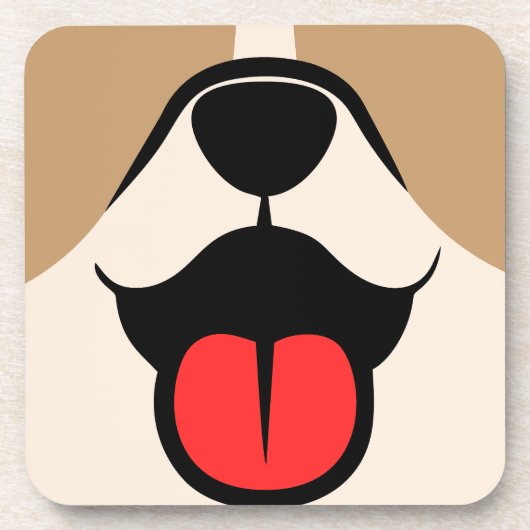Dog Face Bier Onderzetter (Voorkant)
