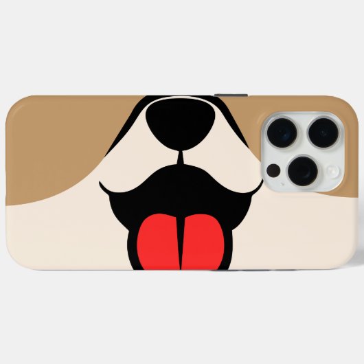 Dog Face Case-Mate iPhone Case (Achterkant (horizontaal))