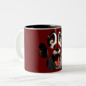 Dog Face Dog Paw Coffee Mok (Voorkant links)