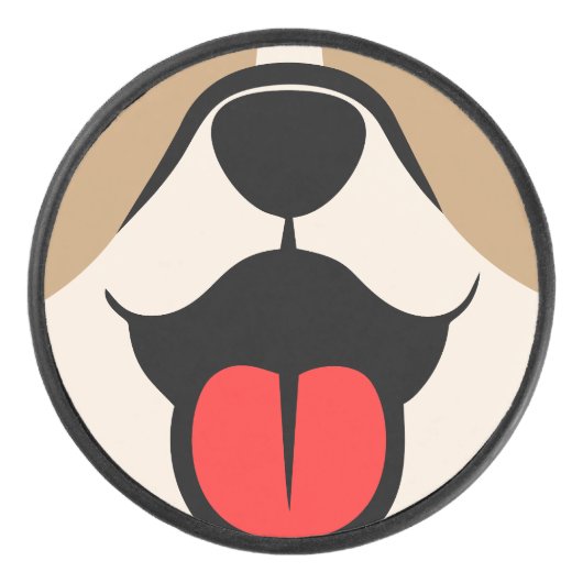 Dog Face Hockey Puck (Voorkant)