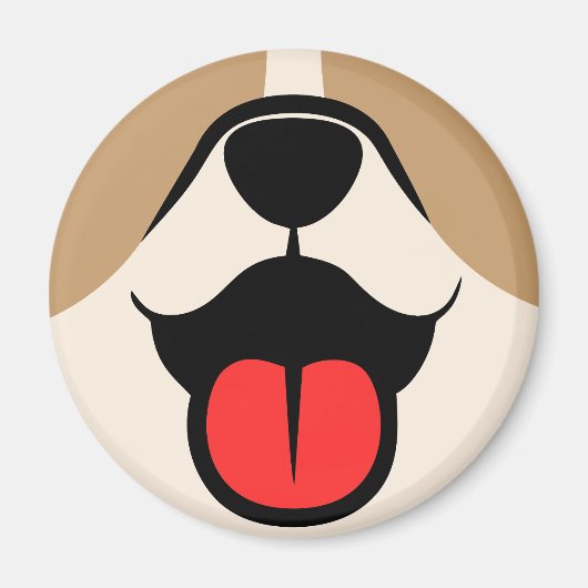 Dog Face Magneet (Voorkant)