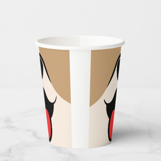 Dog Face Papieren Bekers (Links)