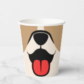 Dog Face Papieren Bekers (Voorkant)