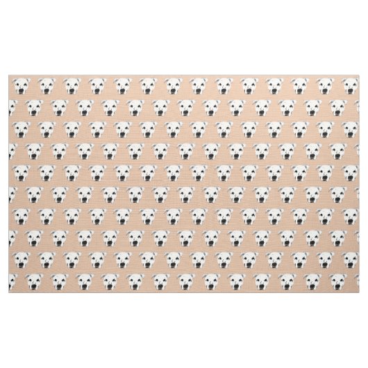 Dog Face Pattern Stof (Yard (91,4 cm))