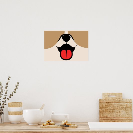 Dog Face Poster (Keuken)