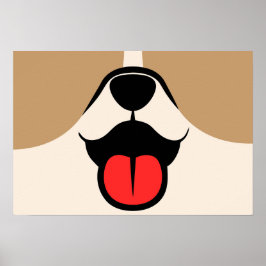 Dog Face Poster