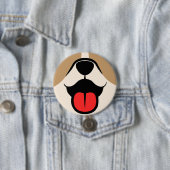 Dog Face Ronde Button 7,6 Cm (In situ)
