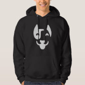 Dog Face Silhouette Hoodie (Voorkant)