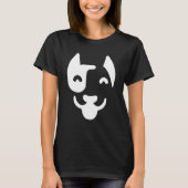 Dog Face Silhouette T-shirt (Voorkant)