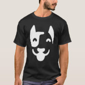 Dog Face Silhouette T-shirt (Voorkant)