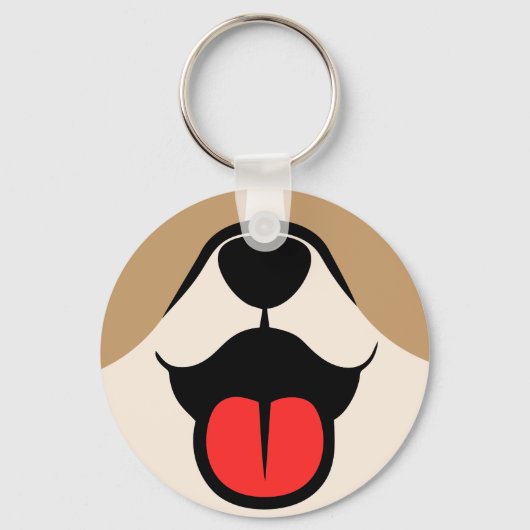 Dog Face Sleutelhanger (Voorkant)