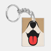 Dog Face Sleutelhanger (Voorkant Links)