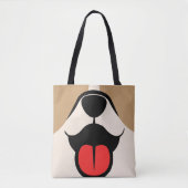 Dog Face Tote Bag (Voorkant)