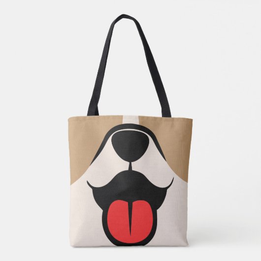 Dog Face Tote Bag (Achterkant)