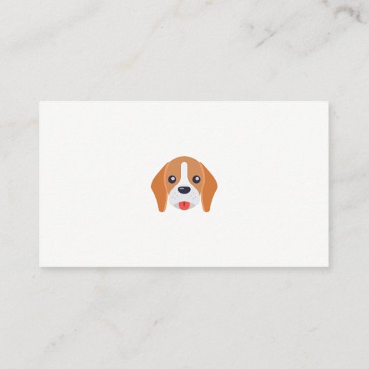 Dog Face Visitekaartje (Achterkant)
