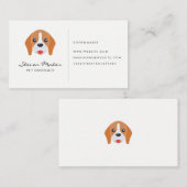 Dog Face Visitekaartje (Voorkant / Achterkant)