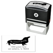 Dog-familie | Retouradres Rubberstempel Zelfinktende Stempel (In situ)