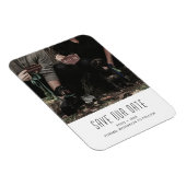 Dog Family Photo Unique Save the Date Magneet (Rechterzijde)