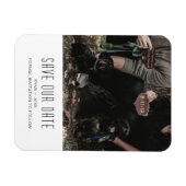 Dog Family Photo Unique Save the Date Magneet (Horizontaal)