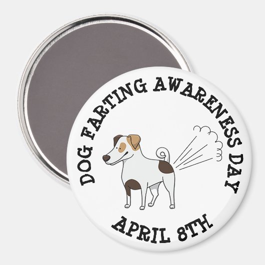 Dog Fareness Day Funny Holiday Magnet (Voorkant / Achterkant)