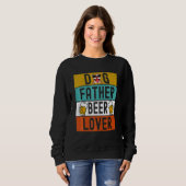 Dog Father Beer Dad Dog Vaderdag Beer Trui (Voorkant volledig)