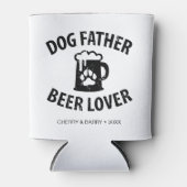 Dog Father Beer Lover Funny Dog Lover Blikjeskoeler (Voorkant)