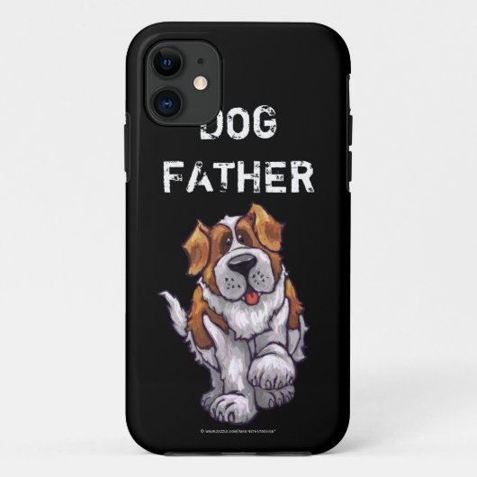 Dog Father St. Bernard Art Case-Mate iPhone Case (Achterkant)